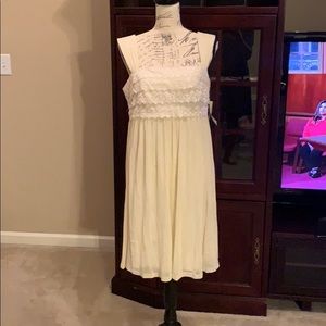 Ivory dress, size 8 NWT